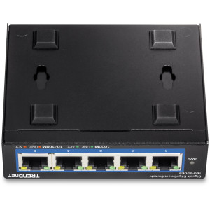 TRENDnet TEG-S50ES 5-Port Managed Gigabit Ethernet Switch, fanless, wall mountable